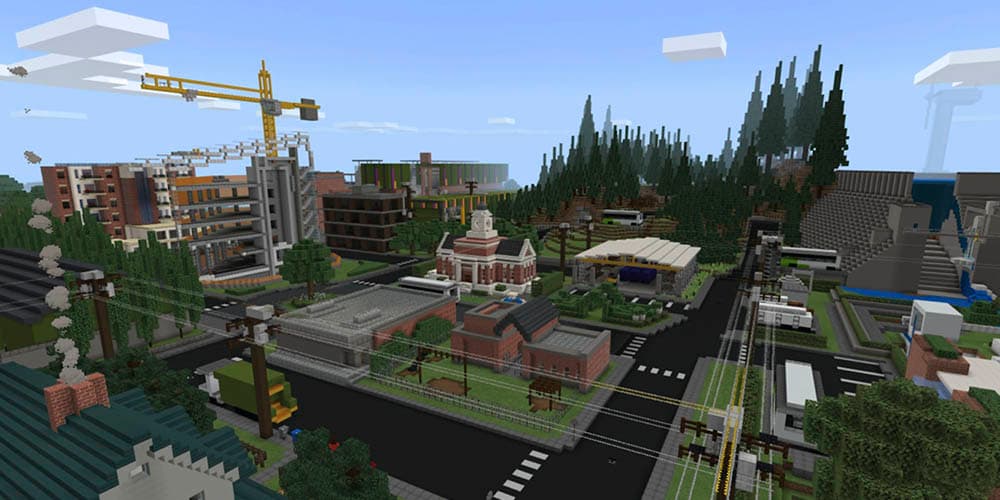 Minecraft lanza mapa gratuito Sustainability City