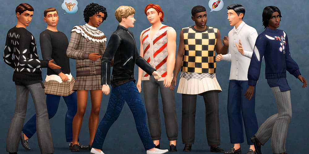 Nuevos looks de moda masculina en Los Sims
