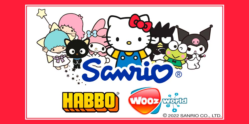 Azerion lanzará 6 personajes adicionales de Sanrio en Habbo y Woozworld