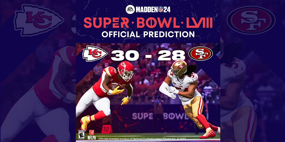 EA SPORTS™ y Madden NFL 24 predicen la final