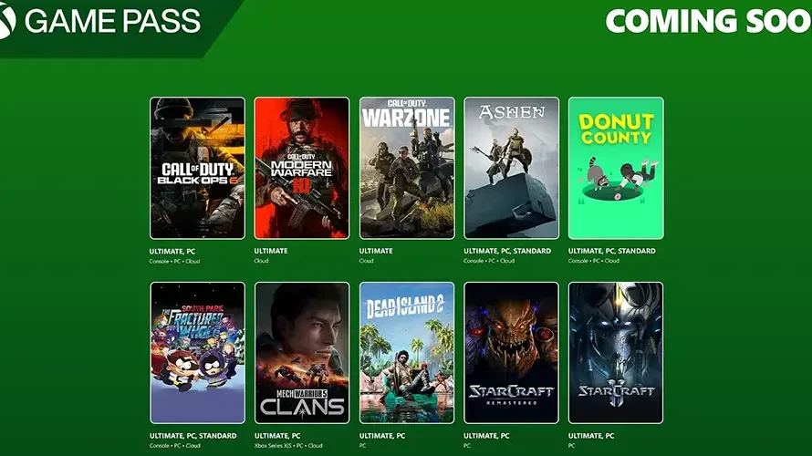 Xbox Game Pass: nuevas adiciones emocionantes